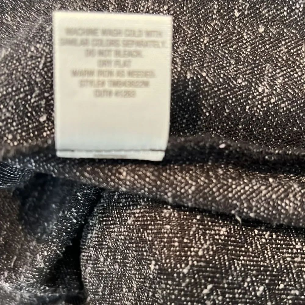 Dress Barn Size 6 Dress Gray Mini Pearl Beaded Scoop Neck Sleeveless Slimming - Picture 10 of 12
